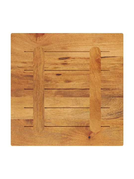 vidaXL Square Table Surface made of Solid Wood Mango - Brown 60x60x2.5cm 371596 1pcs