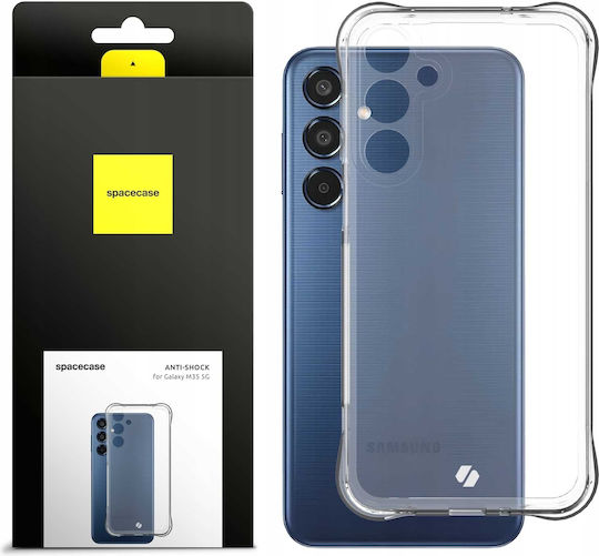 Spacecase Anti-shock Back Cover Silicone 1mm with Strap Transparent (Samsung Galaxy M35 - Spacecase)