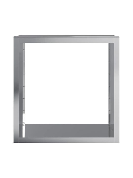 vidaXL Metallisch Regal Holzlagerung 100x40x100cm