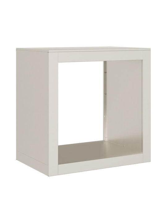 vidaXL Metalic Raft Depozitare lemne 60x40x60cm Maro