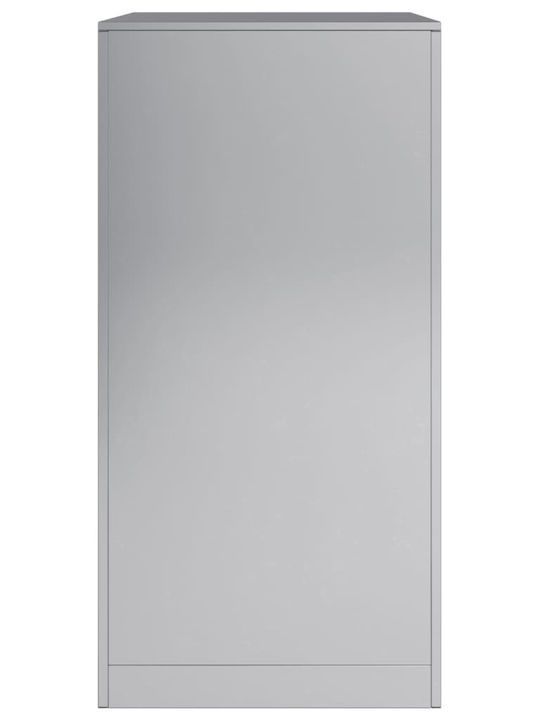 vidaXL Μεταλλικό Ράφι Αποθήκευσης Ξύλων 60x40x80cm Γκρι