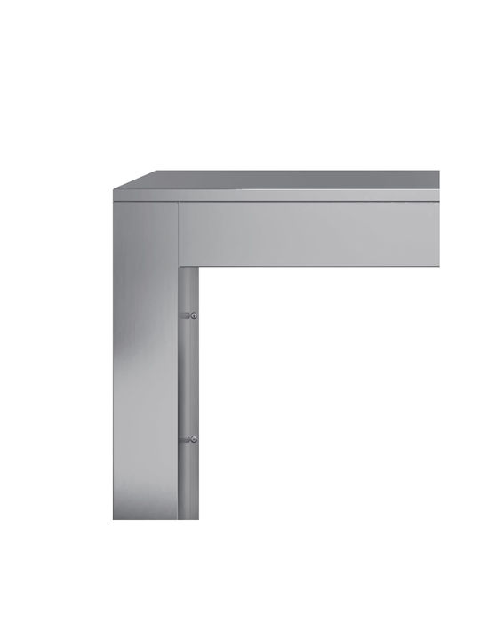 vidaXL Metallisch Regal Holzlagerung 100x40x100cm