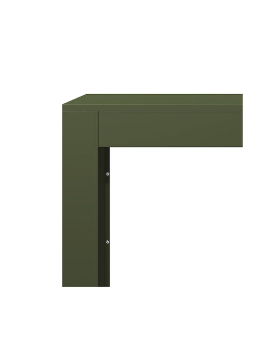 vidaXL Μεταλλικό Ράφι Αποθήκευσης Ξύλων 100x40x80cm Πράσινο