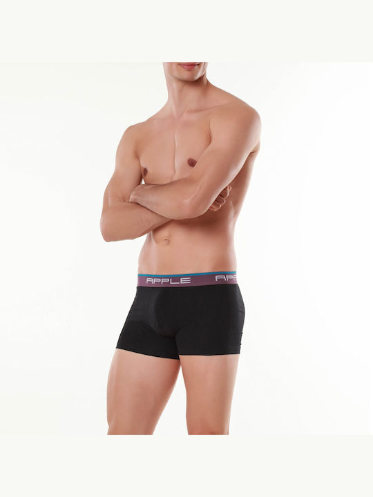 Apple Boxer Herren Boxershorts Black 2Packung