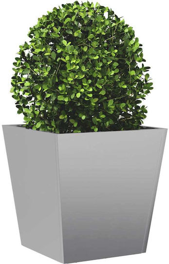 vidaXL Set 2 Jardiniere Metalice Gri