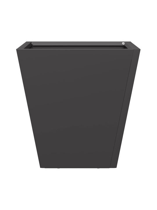 vidaXL Set 2 Planter Box Metalice Negre 30 cm