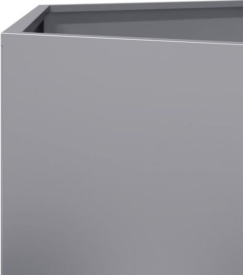 vidaXL Blumenkasten Metallisch Silver 138x120x45cm.