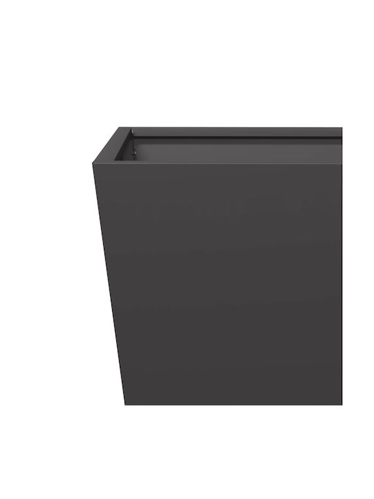 vidaXL Set 2 Planter Box Metalice Negre 30 cm