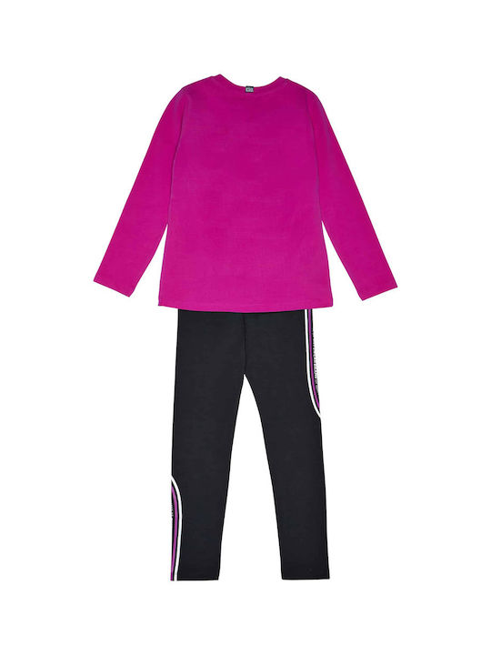 Sprint Kids Set with Leggings Winter 2pcs Fuchsia