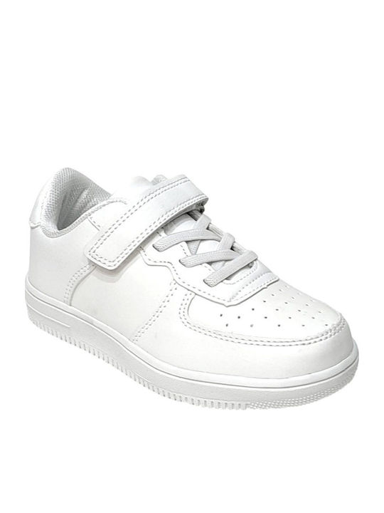 Παιδικά Sneakers με Σκρατς Λευκά