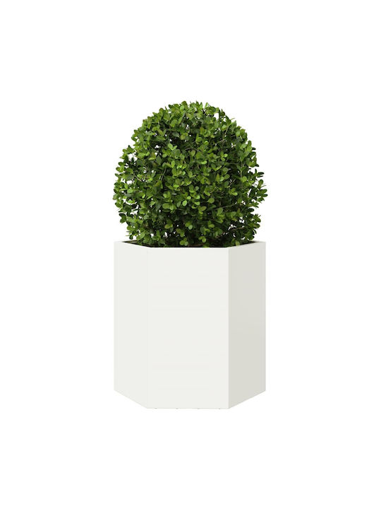 vidaXL Planter Box 46x45cm White 851110