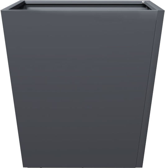 vidaXL Planter Box Metallic Charcoal 40x40x40cm.