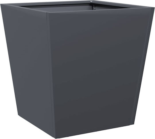 vidaXL Planter Box Metallic Charcoal 40x40x40cm.