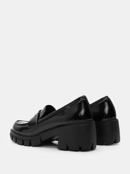 Luigi Women's Loafers in Black Color