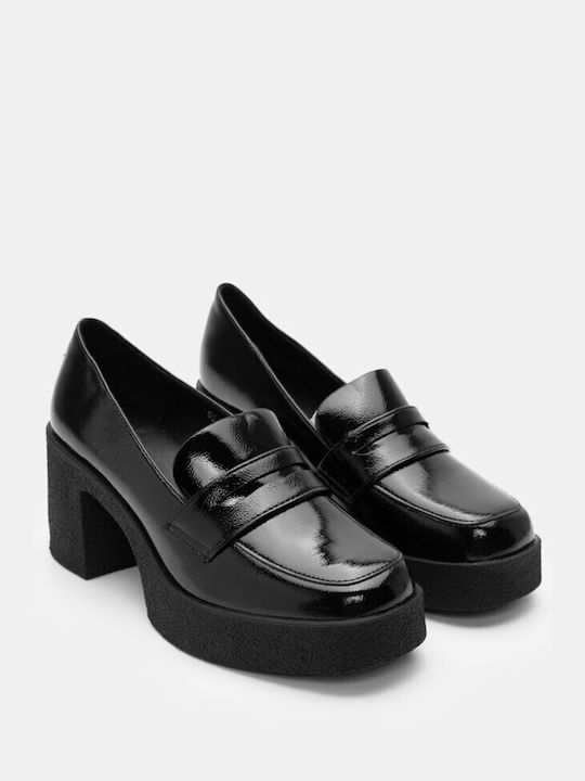 Luigi Women's Loafers in Black Color