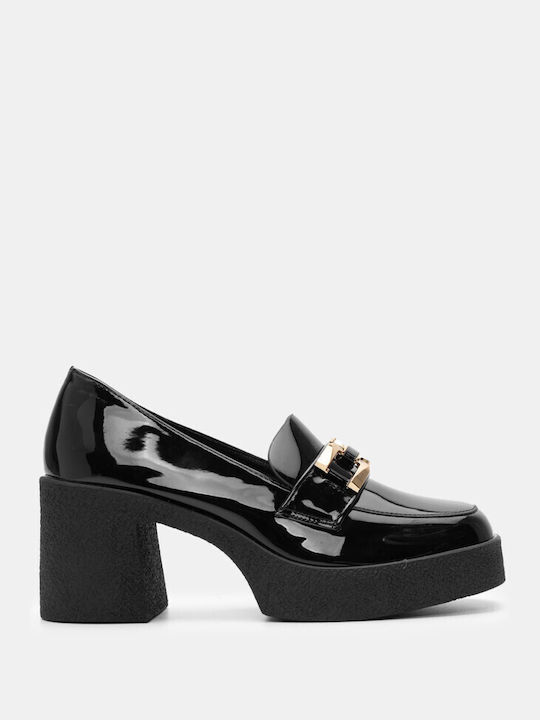 Luigi Women's Loafers in Black Color