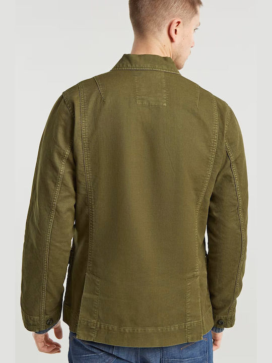 G-Star Raw Men's Shirt Overshirt Shadow Olive