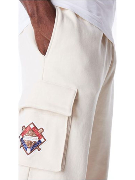 New York Yankees Cargo Pantaloni de trening cu Elastic Beige