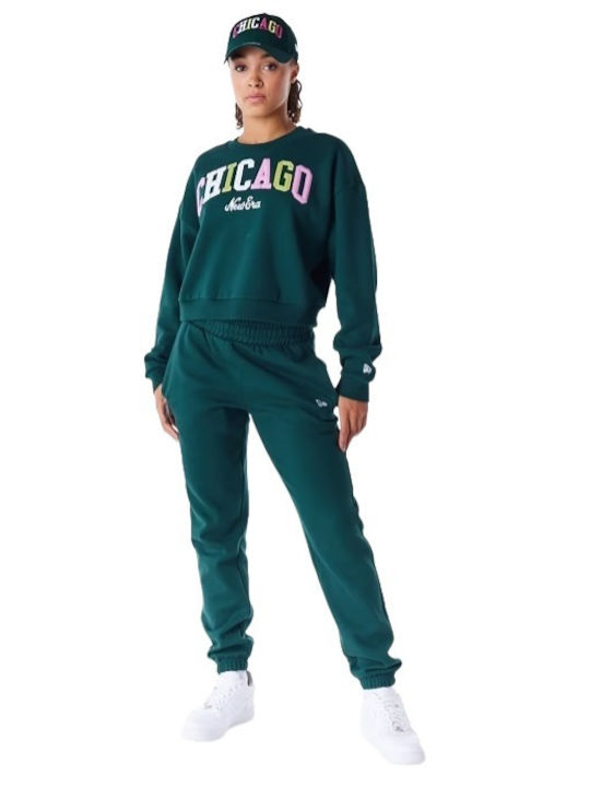 New Era Women's Cropped Sweatshirt GREEN