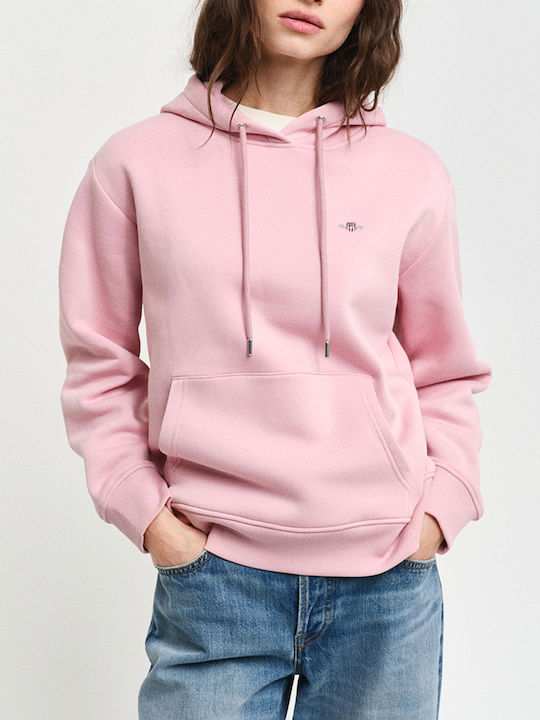 Gant Shield Women's Hooded Sweatshirt Light Pink