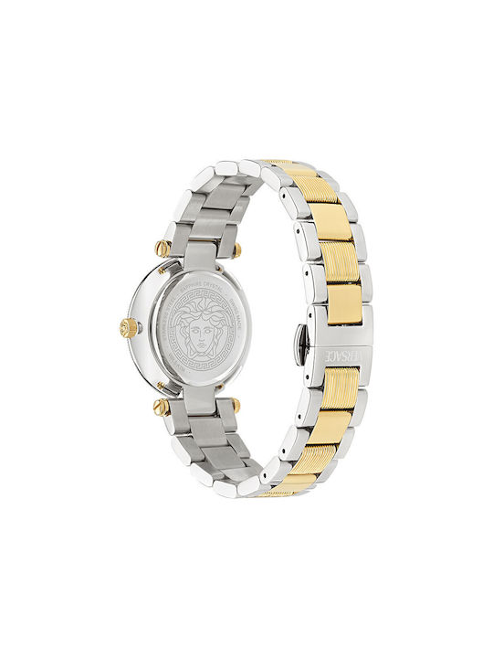 Versace Reve Two Watch with Gold Metal Bracelet