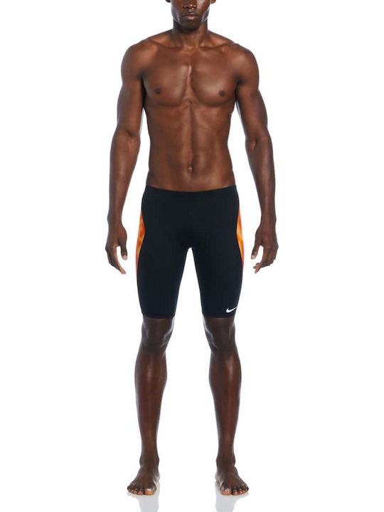 Nike Hydrastrong Costum De Înot Pentru Competiții Pentru Bărbați Negru