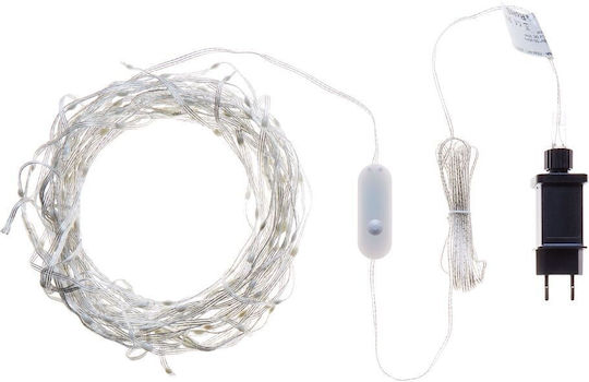 LED Weihnachtsbeleuchtung Weiß Vorhang