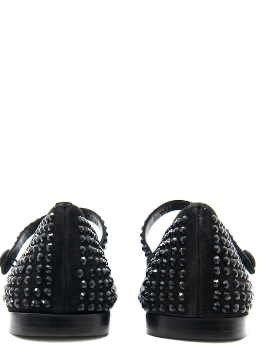 Leather Ballerinas Black