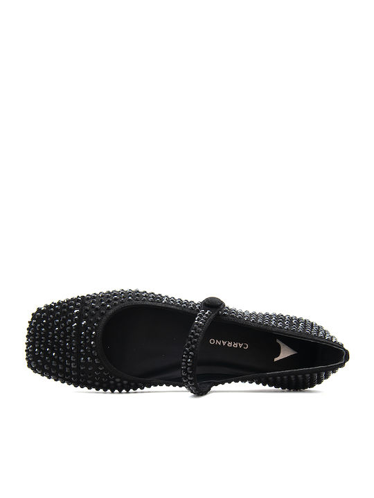 Leather Ballerinas Black