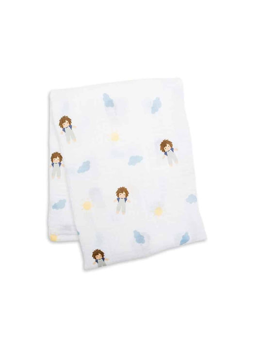 Lulujo Muslin Changing Pad Multicolour 120x120cm.