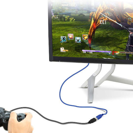 LinQ USB 3.0 Cable USB-A male - USB-A female Μπλε 3m P3030B