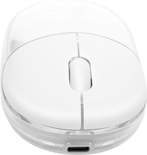 LinQ W707 Ασύρματο Εργονομικό Bluetooth Ποντίκι Λευκό