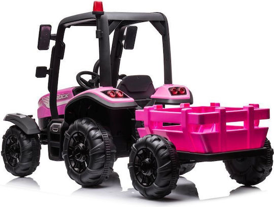 Kids 24V Electric Ride On Tractor Pink