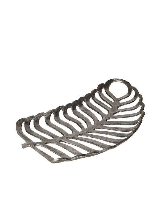 Beliani Set Decorative de Platouri Din argint Argintiu 2buc