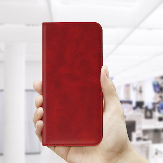 Folio-Hülle Google Pixel 6 Brieftasche Video-Halter Magnetstreifen Rot