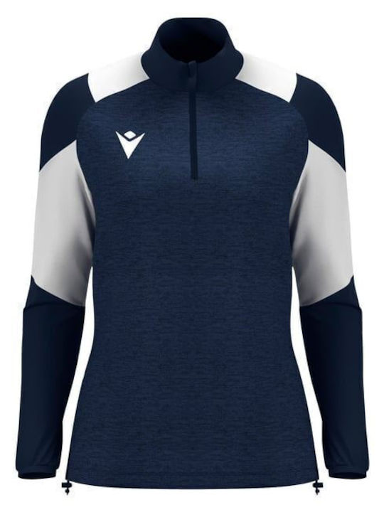 Γυναικεία Αθλητική Μπλούζα Μακρυμάνικη Navy Blue/white