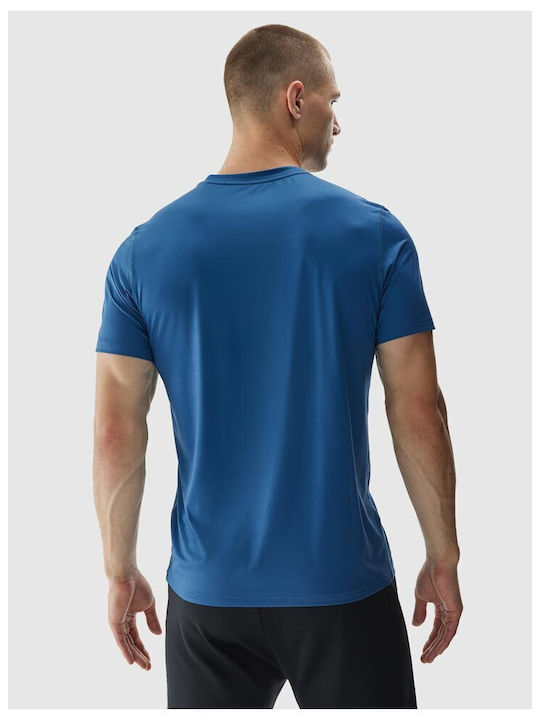 4F Functional Herren Sportliches Kurzarmshirt Blau