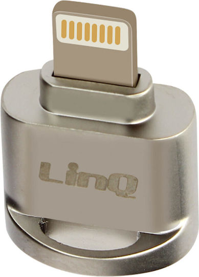 LinQ Card Reader Lightning για microSD Ασημί