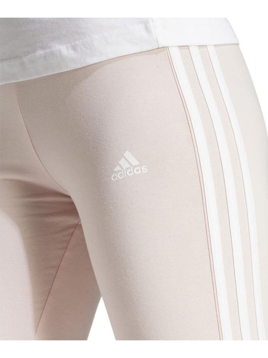 Essentials 3-Stripes Training Γυναικείο Κολάν Ροζ
