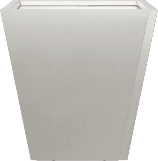 vidaXL Set of 2 Metallic Planter Boxes Light Gray 30cm