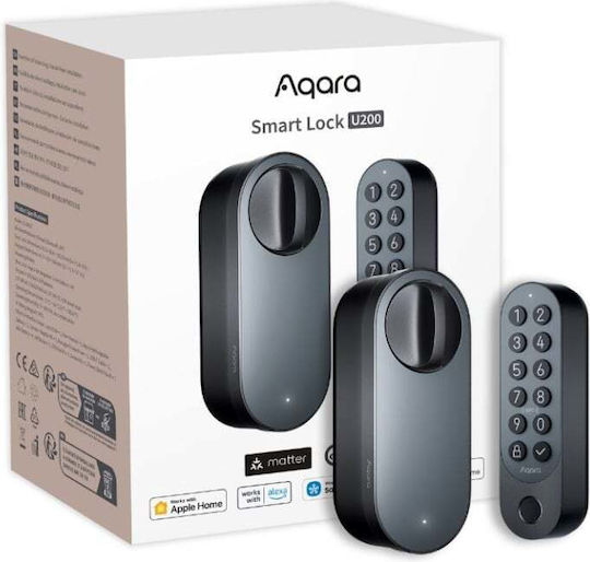 Aqara U200 Smart Retrofit Door Lock Matter Compatible Black