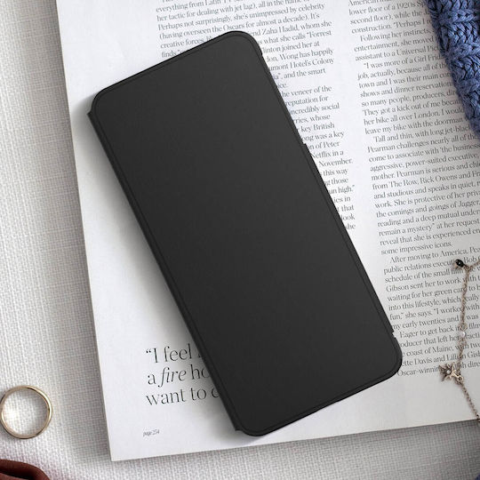 Husă tip folio Oppo Reno 8 cu suport pentru carduri și stand video Original Negru