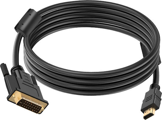 LinQ 1.5m DVI-D male to HDMI male Cable Black (A2090B)