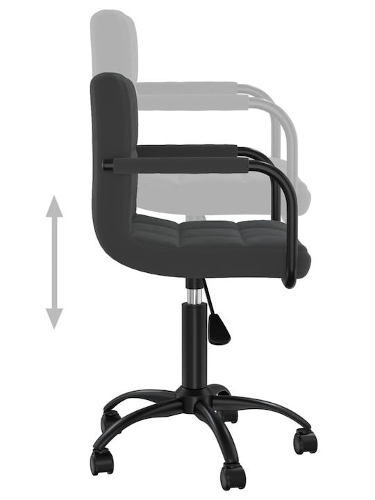 Stuhl mit Rollen in Schwarz Farbe 40x47x76cm 4Stück