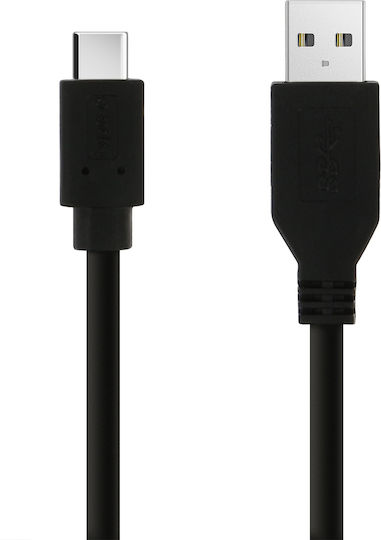 Avizar USB 2.0 Kabel USB-C männlich - USB-A Schwarz 2m (DATA-2M-USBC)