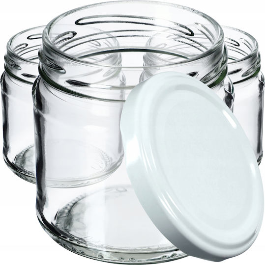 Kadax 100x Borcane 200ml Sticlă Conserve Gem Miere + Capace Fi66