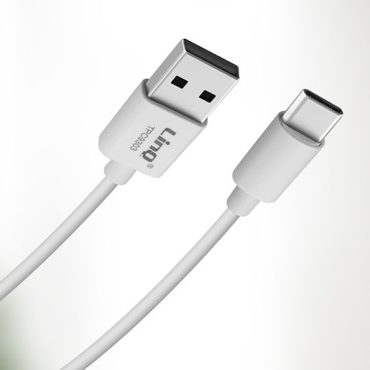 LinQ USB 2.0 Cable USB-C male - USB-A Λευκό 3m TPC9303