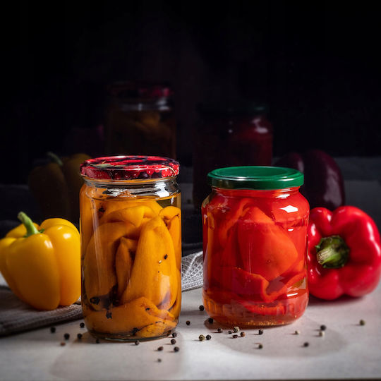 Kadax 8x Jar 720ml Glass Jars Preserves Pickles Honey Lids Fi82