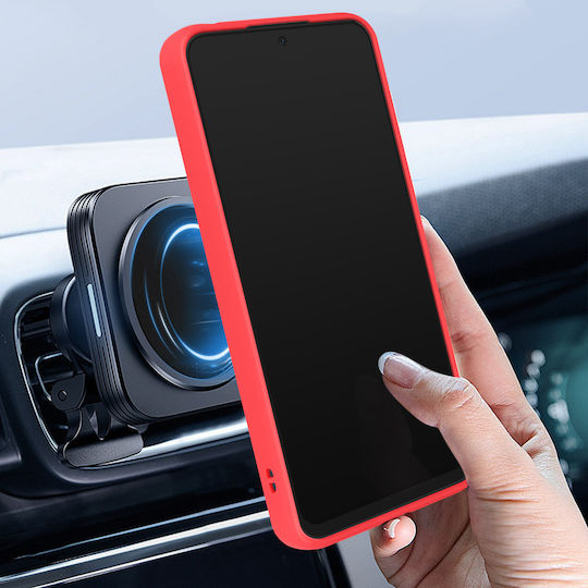 Case Xiaomi Redmi Note 12 5g Bi-material Metallic Ring Video Stand Red