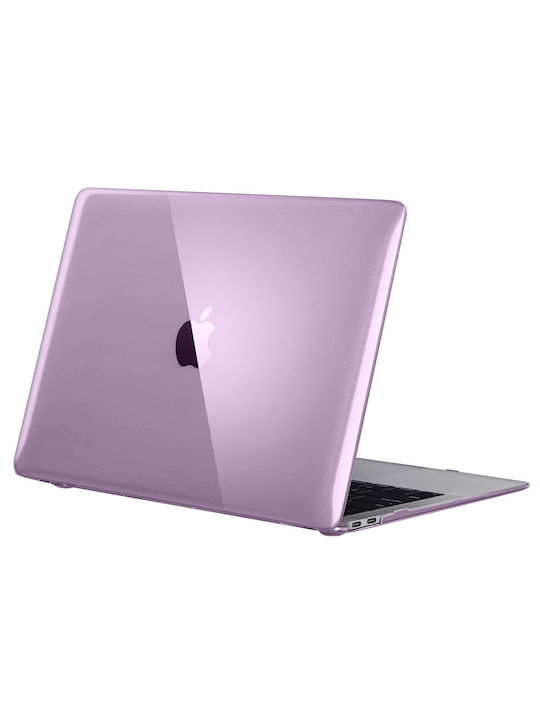 Avizar Tasche Abdeckung für Laptop MacBook Air 13'' 2018 in Lila Farbe BACK-PP-AIR13